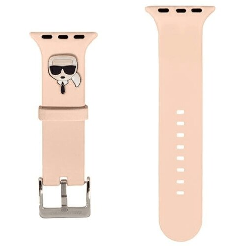  pa&amp;scaron;ček za uro karl lagerfeld klawlslkp za apple watch 42 / 44 / 45 mm - karls head roza Slike