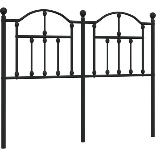 Maison Chic kovinsko posteljno vzglavje - vzglavna omarica - nočna omarica črno 120 cm, (21705383) Cene