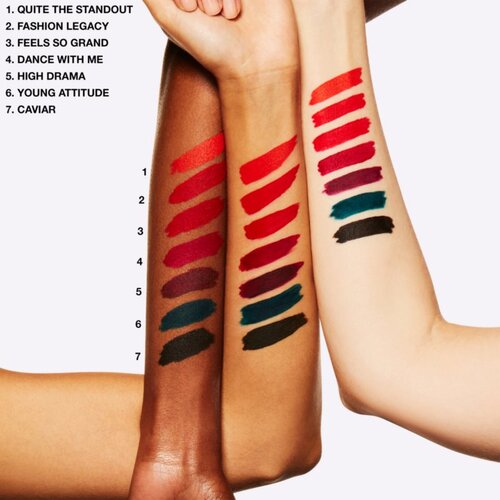 MAC Cosmetics Retro Matte Liquid Lipcolour mat tekući ruž za usne nijansa Caviar 5 ml Slike