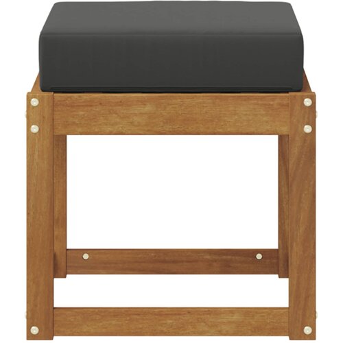  Klupa za sjedenje Prirodna i antracit 43 x 43 x 37 cm Slike