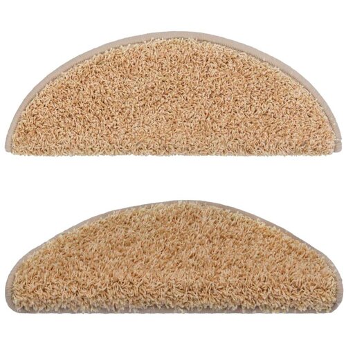  Tepisi za stepenice 15 kom krem 65 x 21 x 4 cm Slike