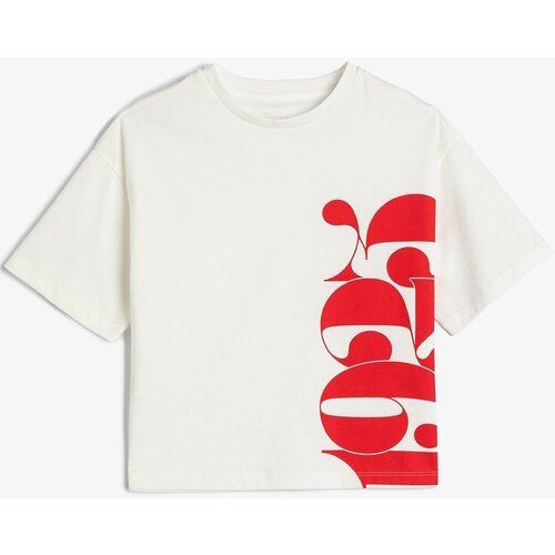 Koton T-Shirt - Ecru Cene