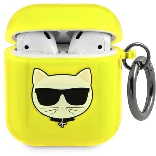 Karl Lagerfeld ETUI CHOUPETTE ZA AIRPODS 1/2 - RUMENI OVITEK, (21834750) Cene