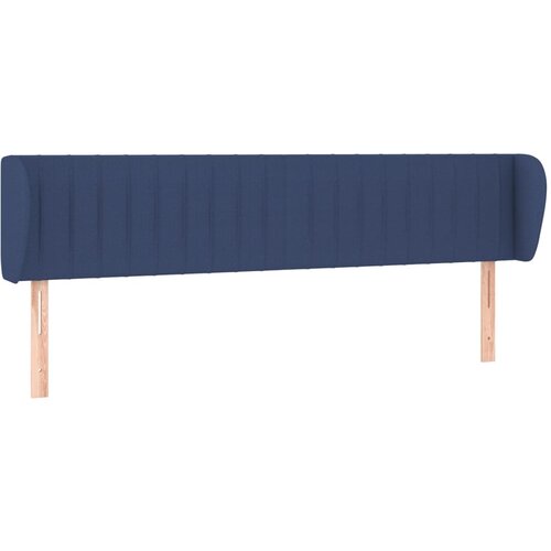 Maison Chic vzglavna omarica - nočna omarica - posteljna omarica z u&amp;scaron;esi modro 183x23x78/88 cm blago, (21712690) Slike