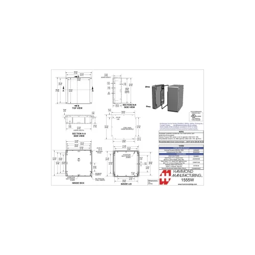 Hammond Electronics 1555 ABS Univerzalno kućište ABS Siva 1 ST