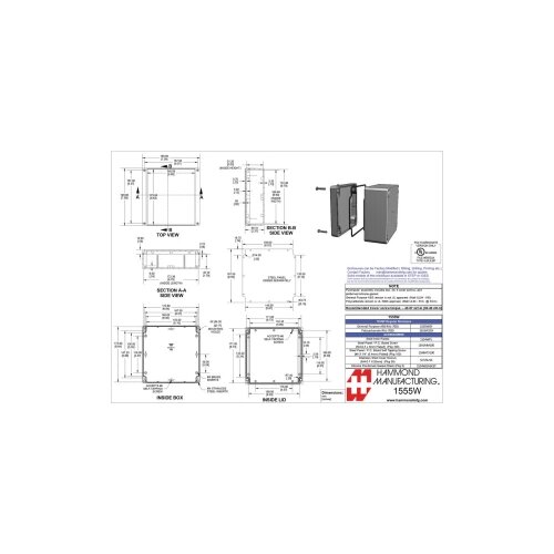 Hammond Electronics 1555 ABS Univerzalno kući&amp;scaron;te ABS Siva 1 ST Slike