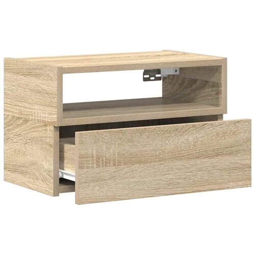  Zidni noćni ormarić sonoma hrast 45x26x28,5 cm Slike