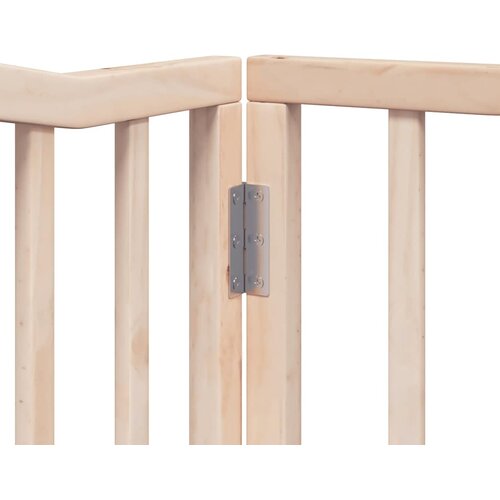  Vrata za pse s vrata&amp;scaron;cima 12 panela sklopiva 960 cm drvo topole Smeđa 80 x 60 x 2 cm Slike