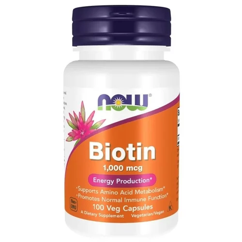 Now Foods Biotin NOW, 1000 µg (100 kapsul)