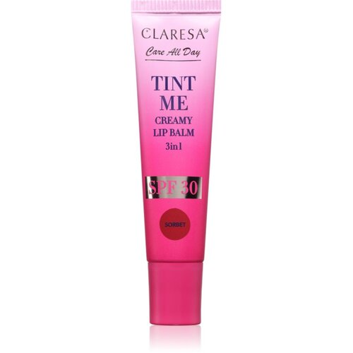 Claresa Tint Me Creamy Lip Balm balzam za ustnice z vlažilnim učinkom odtenek Sorbet 12 ml Slike