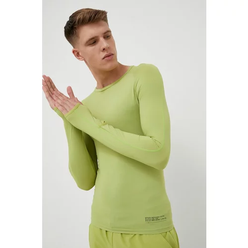 4f Majica dugih rukava za trčanje boja: zelena, glatki model