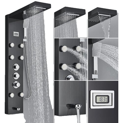 Saeuwtowy Tu&amp;scaron; panel, termostatska kontrola, masažni curki, 1258 Č, (5000141682) Slike
