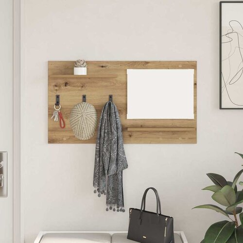  Vje&scaron;alica za kapute na zidu Umjetnički hrast 90 x 10 x 50 cm Cijene