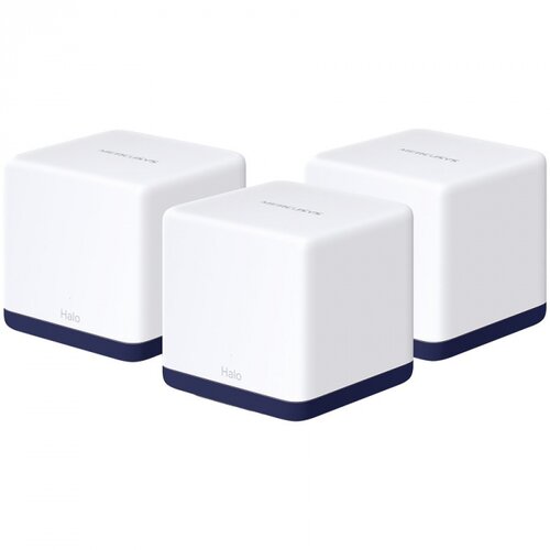 Mercusys Halo H50G(3-pack) 1900Mbps Whole Home Mesh Wi-Fi System,600Mbps at 2.4GHz,1300Mbps at 5GHz,3 Gigabit Ports,2 internal a Slike