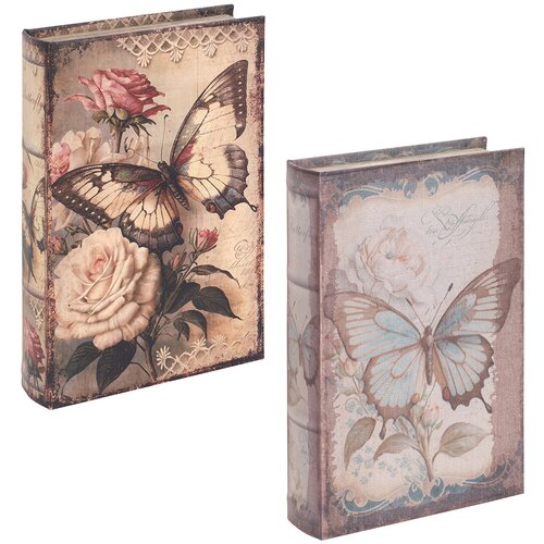 Signes Grimalt Košare, škatle in košarice Knjige Book Set 2 Enoti Kostanjeva Cene