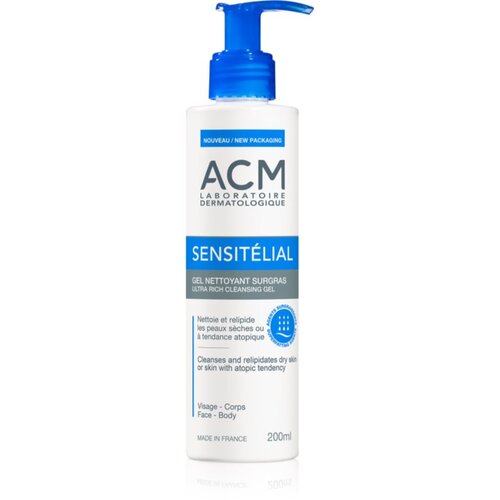 Acm Sensitélial Ultra Rich Cleansing Gel vlažilni čistilni gel za suho do atopijsko kožo 200 ml Cene
