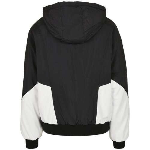 Urban Classics Ladies Padded 2-Tone Batwing Jacket Black/white Cene