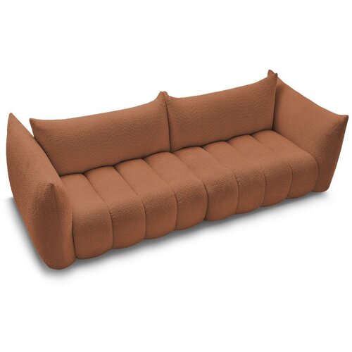 Bobochic Paris Narančasta sofa od boucl&amp;eacute; tkanine 286 cm Azra &amp;ndash; Slike