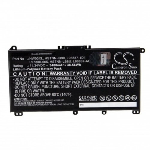  Baterija za HP Pavilion 15-EG / 15-EH / 17-CN / 17-CP, HW03XL, 3400 mAh Slike