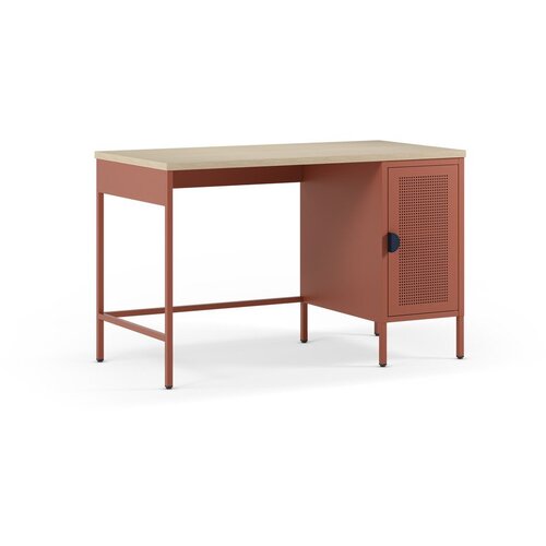 Marckeric Pisalna miza z mizno plo&amp;scaron;čo v hrastovem dekorju 60x120 cm Sayla &amp;ndash; Slike