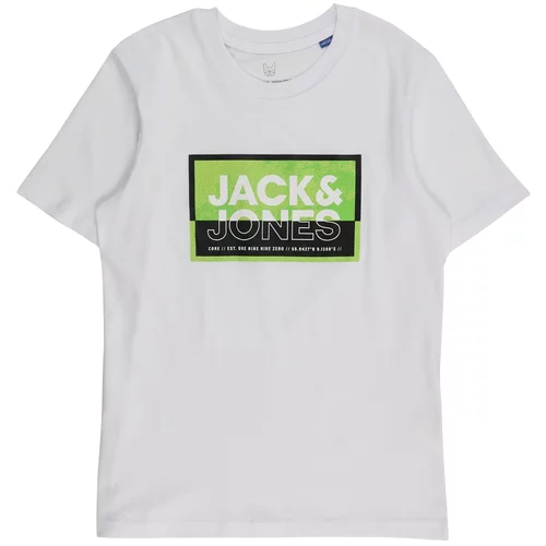 Jack & Jones Majica 'JCOLOGAN' jabuka / crna / bijela