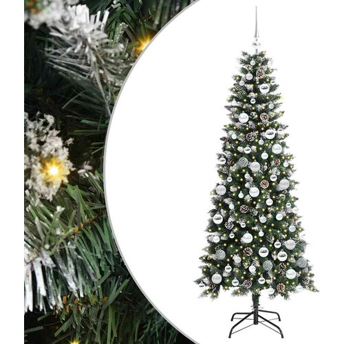 vidaXL Umestno božično drevo med 300 LED Zelena 76 x 76 x 180 cm, (5000067810) Cene