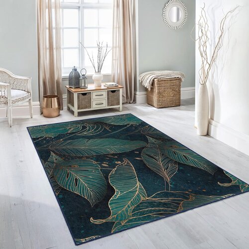 Mila Home Petrolej zeleni perivi tepih 120x180 cm Midnight Jungle &amp;ndash; Slike