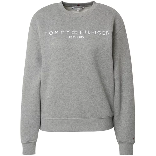 Tommy Hilfiger Sweater majica siva melange / bijela