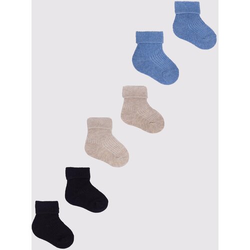 Yoclub Kids's Baby Boys' Turn Cuff Cotton Socks 3-Pack SKA-0009C-0000-002 Cene