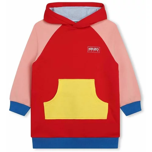 Kenzo Kids Dječja haljina boja: crvena, mini, ravna