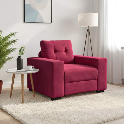 SOFA fotelja vino crvena 100x78x80 cm baršun Cene
