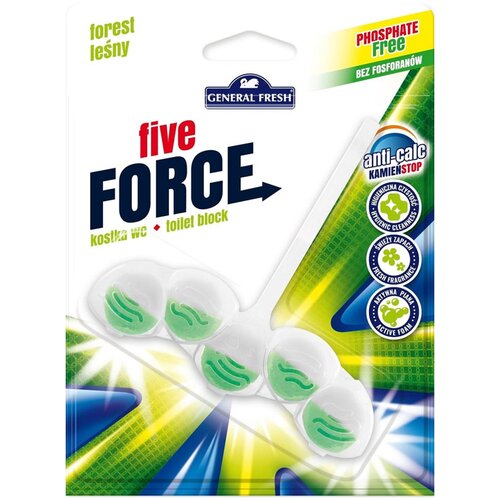  Osvežilec za WC školjko General Fresh Five Force Forest, obešanka Cene