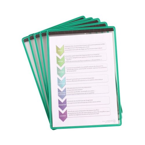 TARIFOLD Djois zelena Ramovi za označavanje sa magnetom A4 pak. 1/5 ( 09CRT08F ) Slike