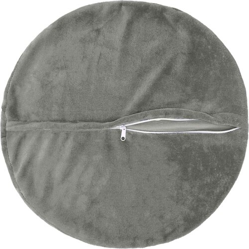  Presvlaka za jastuk 2 pcs HEERLEN Tamnosiva &amp;Oslash; 60 cm Flanel Slike