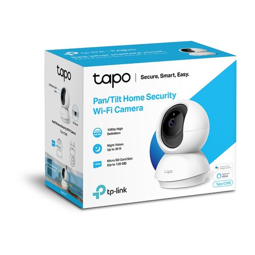 Tp-link Tapo c200 dnevna/nočna pan/tilt fhd wi-fi bela nadzorna kamera Slike