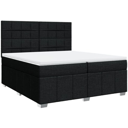 Maison Chic Box spring postelja - Vzmetna postelja z vzmetnico črn 200x200 cm blago SL24148, (21879362) Cene