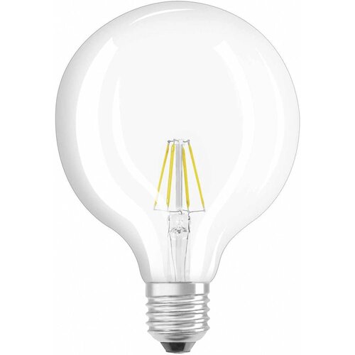 Osram 4052899972377 LED Energetska učinkovitost 2021 E (A - G) E27 okrugla 6.5 W = 60 W toplo bijela (&amp;Oslash; x D) 124 mm x 168 mm filament 1 St. Slike