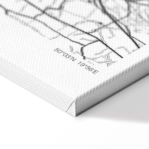  Slika - City Plan: Krakow (1 Part) Wide 120x80 Standard Slike
