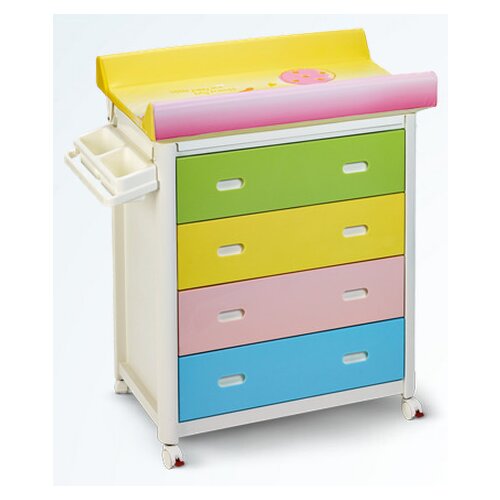 Plebani ARIEL Multicolor, previjalna miza iz umetnih mas Slike