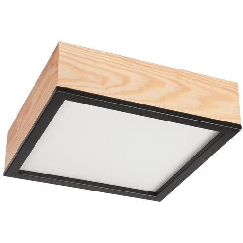  plafonsko svetlo natural square 2xE27/15W/230V 31x31 cm borovina/crna Cene