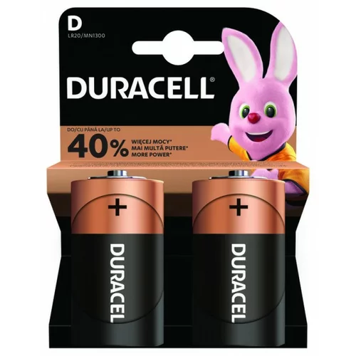  Baterije Duracell D (LR20/MN1300), 2/1