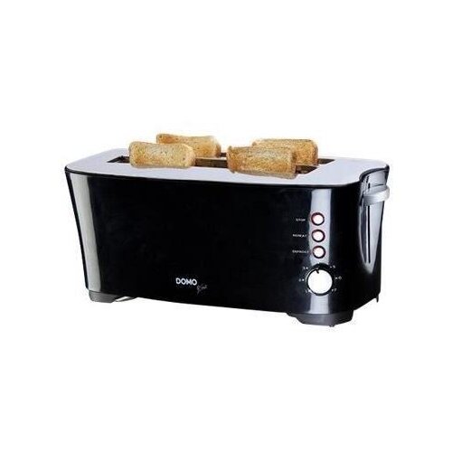 DOMO Toster DO961T črn, 4 reže, 7 stopenj rjavenja, (5000118975) Slike