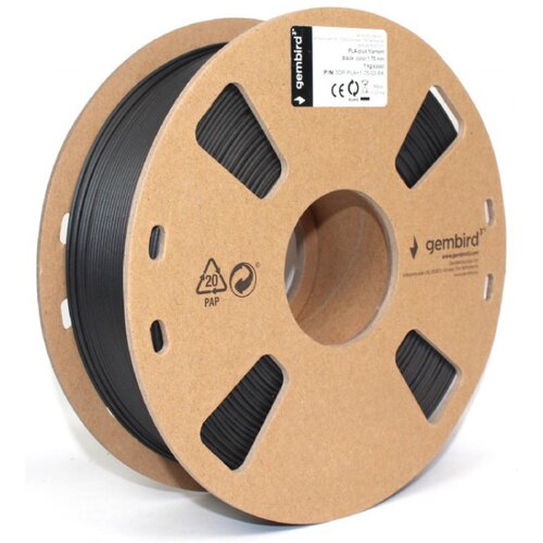 Gembird Filament punjenje za 3D printer 1.75mm 1kg crni Slike