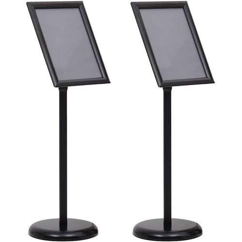  Stalci za plakate 2 pcs Crna 32.7 x 24 x 108 cm Aluminij Cijene