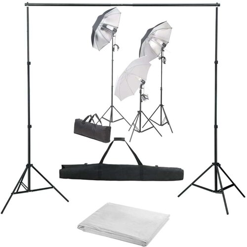  Oprema za fotografski studio sa setom svjetiljki i pozadinom Cijene