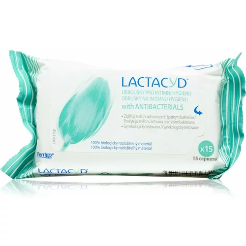 Lactacyd Pharma antibakterijski čistilni intimni robčki 15 ks