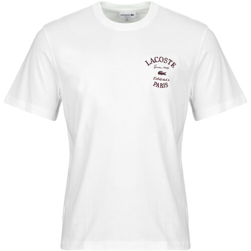 Lacoste T-shirt en jersey brod&amp;eacute; Bijela Slike