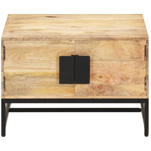 Maison Chic Klubska mizica - kavna mizica - Nizka mizica 67x67x45 cm trden mangov les, (21755442) Slike