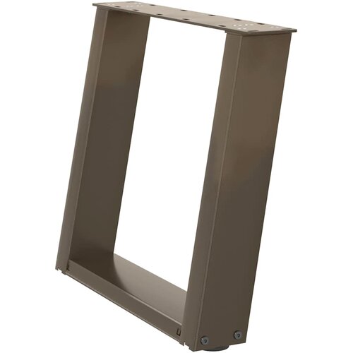  Noge za klub stolić U-oblik 2 kom Prirodni čelik 50 x (42-43) cm Čelik Slike