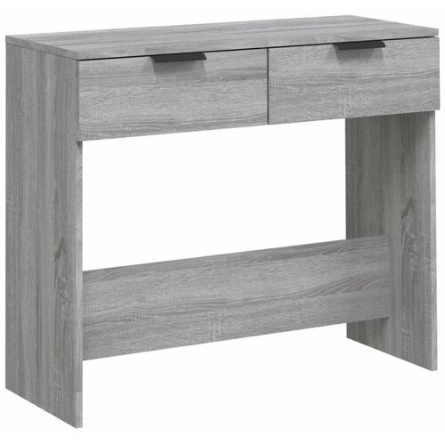 Maison Chic konzolna miza - miza ob steni siva sonoma 90x36x75 cm konstruiran les, (21785992) Slike